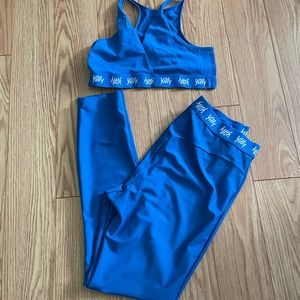 Yitty Bright Ass Blue Legging and Bralette Set